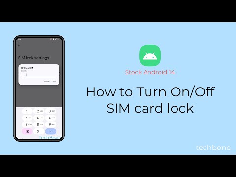 How to Turn On/Off SIM card lock [Android 14]