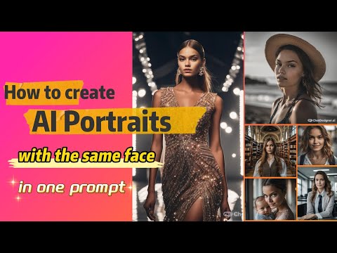 How to create AI portraits with the same face in one prompt | ChatDesigner | Tutorial