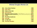 Michael Douglas Movies List