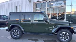 Sarge Green Jeep Wrangler Sahara Unlimited 4x4 SUV
