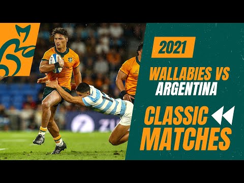 Wallabies vs Argentina | 2021 - Game 2 | Classic Matches