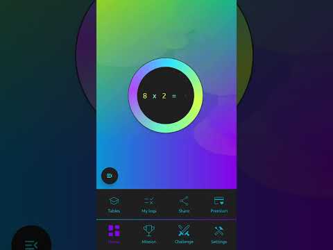 Multiplication Colorful Table