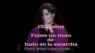 Chayanne - Fuiste un trozo de hielo en la escarcha - Con Letra