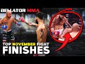 Best Finishes of November in MMA | Bellator MMA