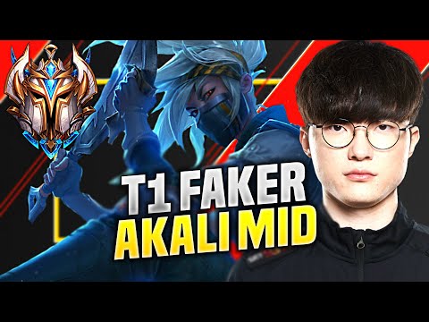 FAKER NEEDS TO CARRY WITH AKALI! - T1 Faker Plays Akali vs Twisted Fate Mid! | KR SoloQ Patch 10.17