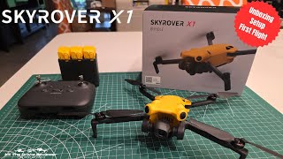 SkyRover X1 Unboxing Setup First Flight