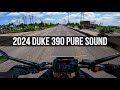2024 KTM Duke 390 Pure Riding Sound