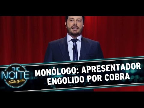 The Noite (05/12/14) - Monólogo: Apresentador engolido por cobra