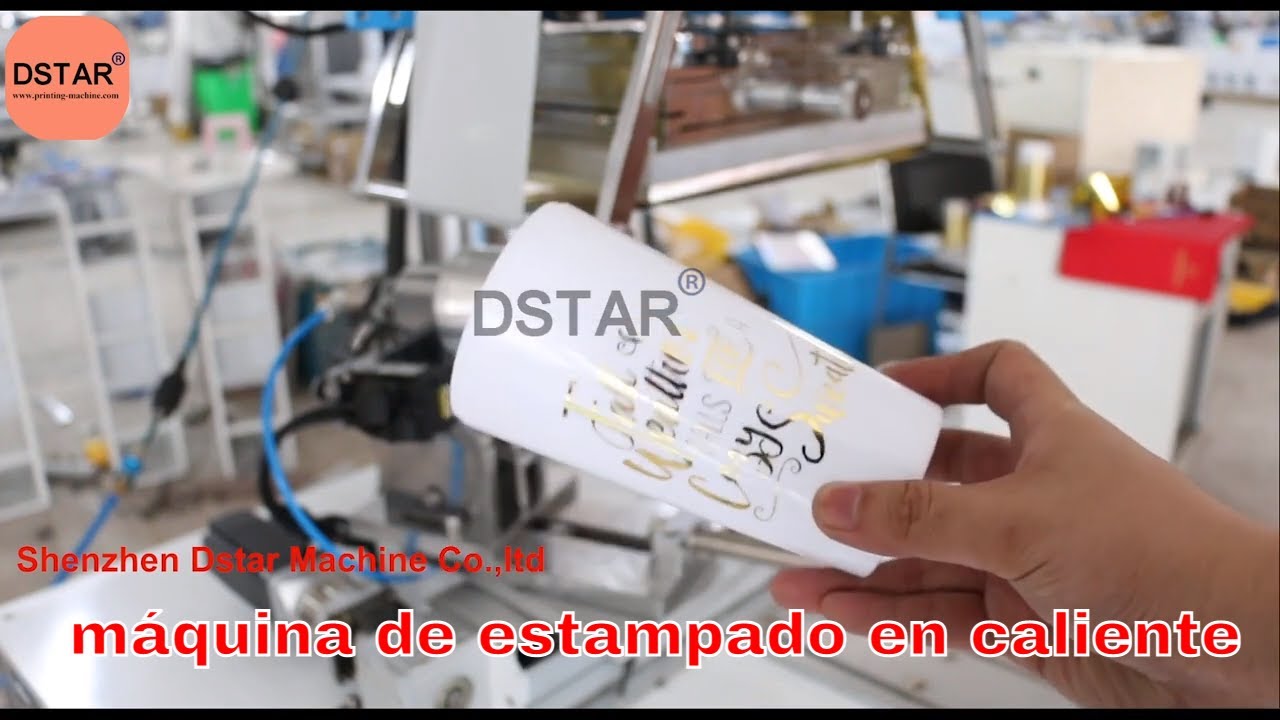 máquina de estampado en caliente para vaso de agua de plástico