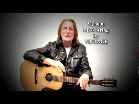 Official Promo - New Paul Brett Signature VE8000PB6 6 string electro acoustic guitar by Vintage