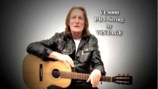 Official Promo - New Paul Brett Signature VE8000PB6 6 string electro acoustic guitar by Vintage
