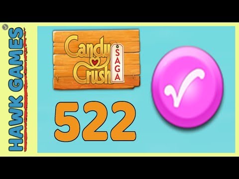 Candy Crush Saga Level 522 (Candy Order level) - 3 Stars Walkthrough, No Boosters