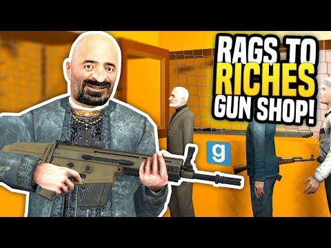 RUNNING A SUCCESSFUL GUN SHOP - Gmod DarkRP | Rags to Riches #6 (Gun Dealer Roleplay)
