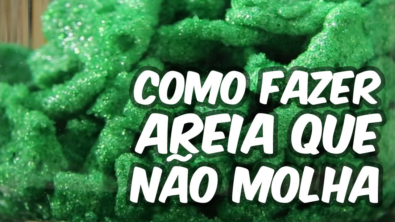 Como fazer a MISTERIOSA AREIA que tem medo de água - Faça em casa!