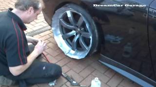 How to Paint/refurbish alloy Wheels on a Nissan GTR: Click link below for Alloy wheel masking cards