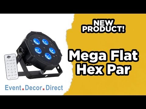The Basics to Event Lighting | MEGA FLAT HEX PAR | Event Decor Direct