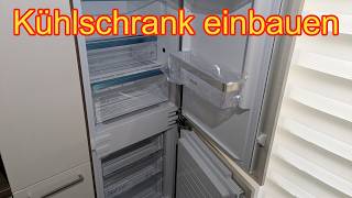Kühlschrank einbauen mit Festtürmontage - Einbaukühlschrank montieren (Anleitung)