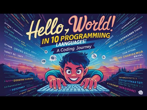 Hello World In 10 Languages A Coding Journey Coding Programmer Python Developer C Java C