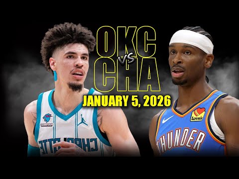 Oklahoma City Thunder vs Charlotte Hornets Full Game Highlights – January 5, 2026 | NBA Season