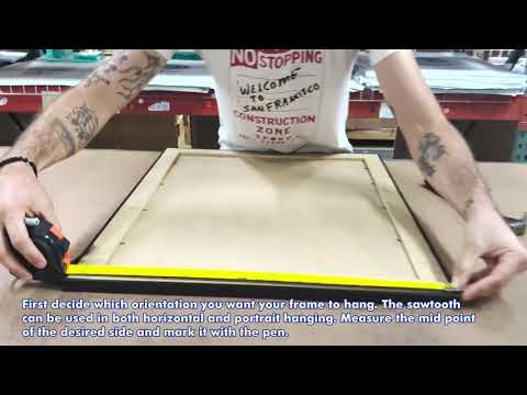 How To Assemble a Sawtooth Hanger - Frame USA