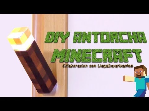 Cómo hacer una antorcha Minecraft con un cartón de leche