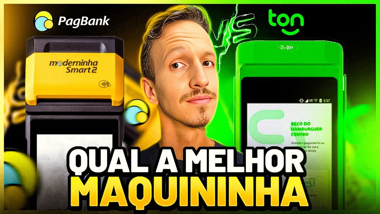 TON ou PAGBANK - Qual a MELHOR MAQUININHA de Cartão em 2025?