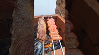 RIPA NA BRASA COM LINGUIÇA NO BARRANCO DO TAQUARI 🔥