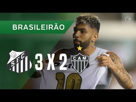 SANTOS 3 X 2 ATLÉTICO-MG - GOLS - 24/11 - BRASILEIRÃO 2018