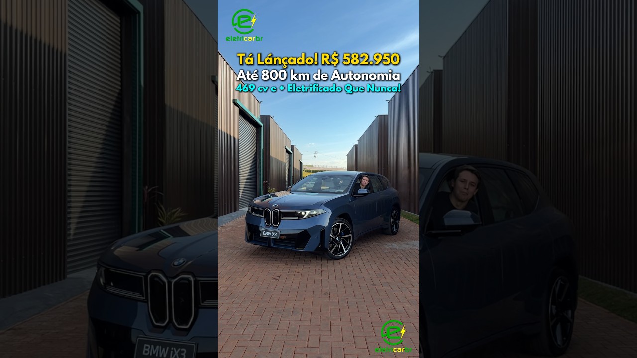 BMW iX3 Tá Lançado! R$ 582.950, Até 800 km de Autonomia, 469 cv e Mais Eletrificado Que Nunca!⚡
