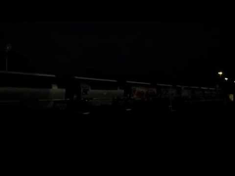 AGUY grain hoppers on rear 3PM1 intermodal