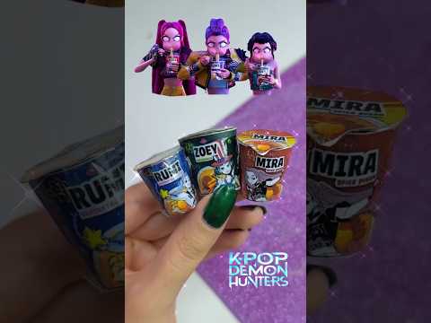kpop demon hunters ramen tutorial 🍜 #kpopdemonhunters #shorts #diy #art