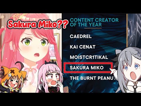 Hololive Members Reaction to Content Creator of the Year 【The Game Awards 2025】