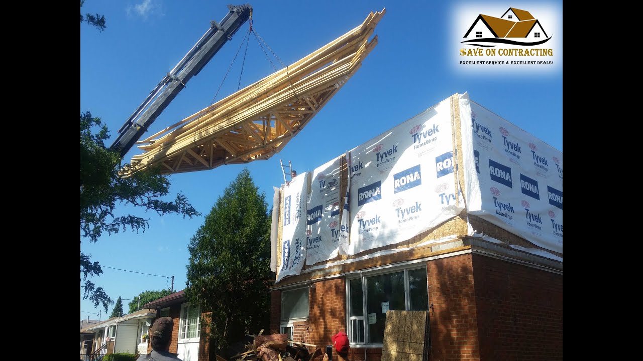 Second Floor Addition Scarborough Project #1 (2016) -  Process of framing