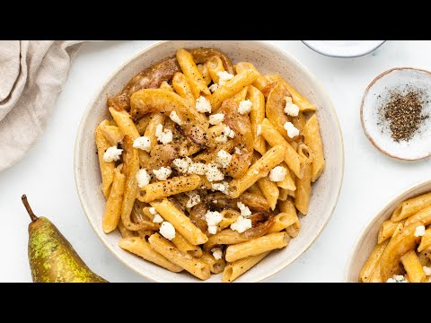 Pear And Gorgonzola Penne Pasta Recipe