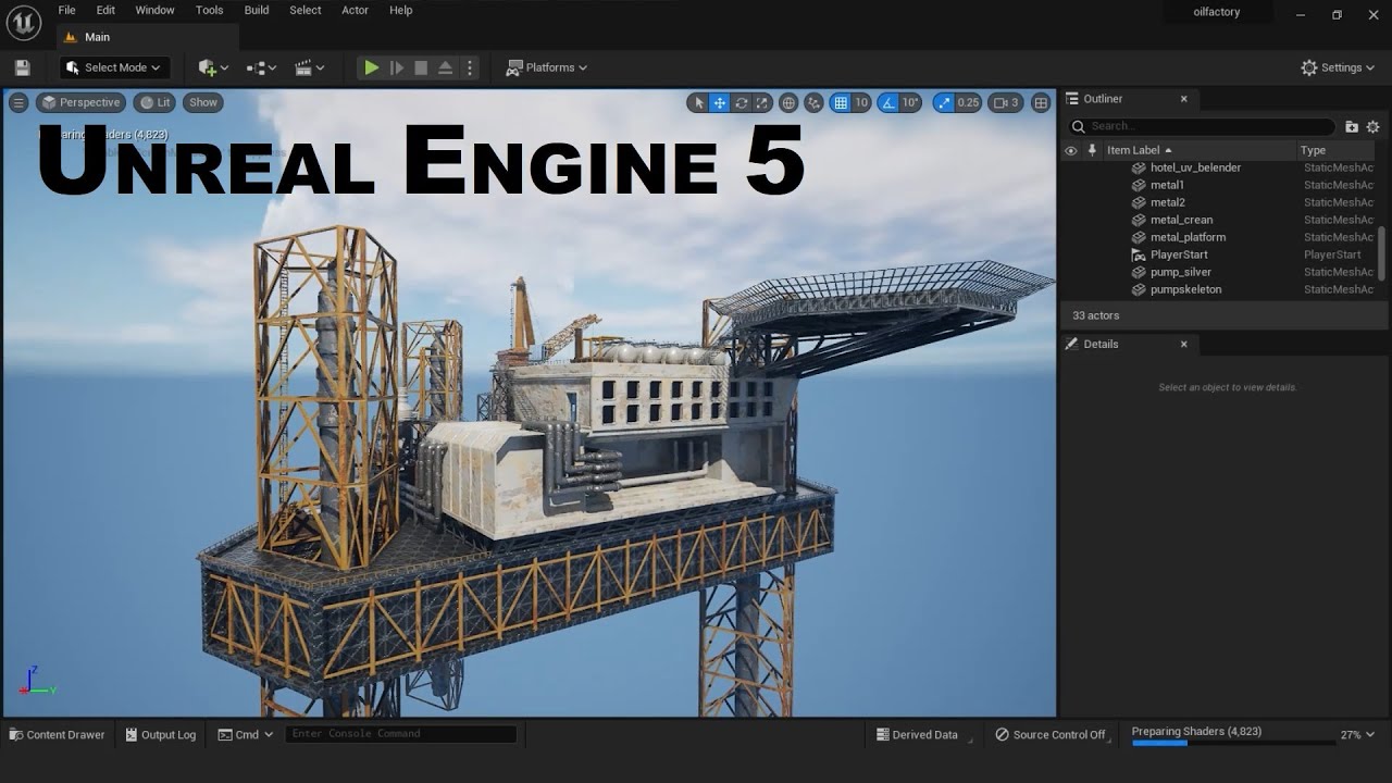 Oil-Rig 3D Model