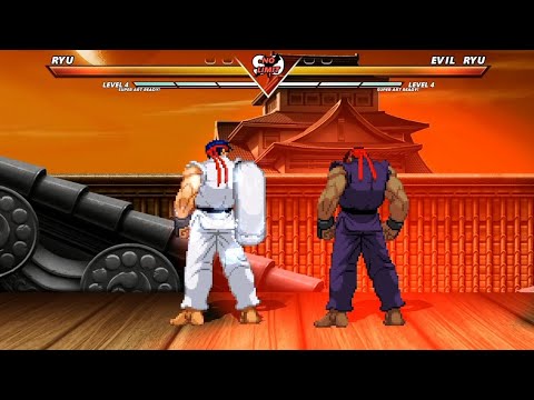 ICE POWER RYU vs EVIL RYU - High Level Awesome Fight!