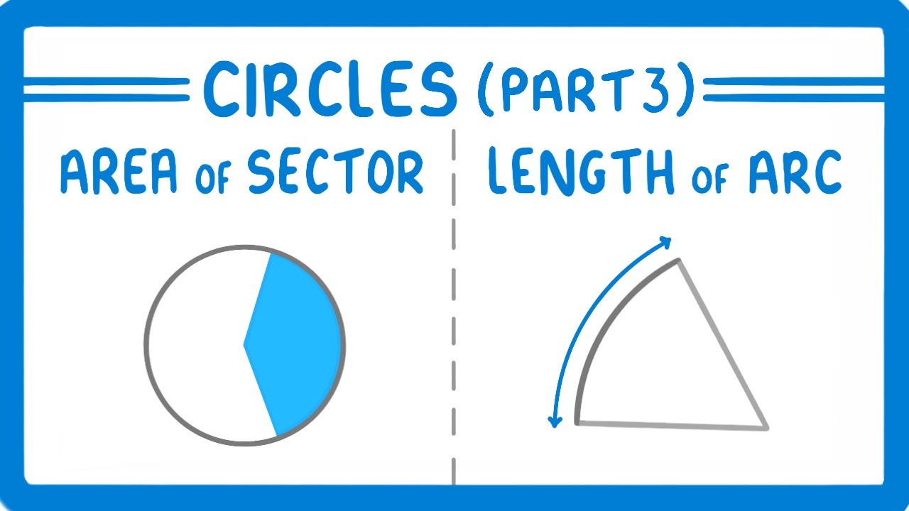 GCSE Maths - Area of a Sector and Length of an Arc of a Circle  (Circles Part 3) (2026/27 exams)