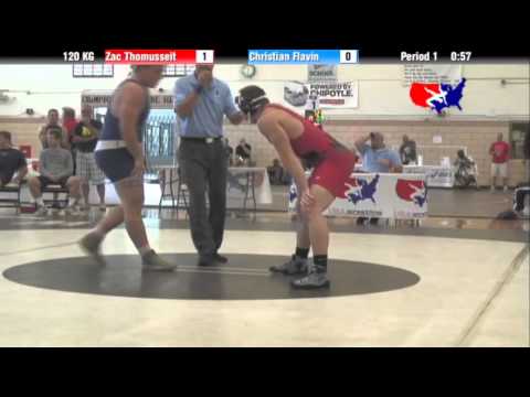 2012 Univ. WTT: 120 KG - Zac Thomusseit (Pittsburgh WC) vs. Christian Flavin (Wr. U of GA)