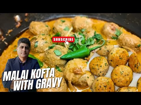 Malai Kofta with White Gravy | Soft Juicy Chicken Malai Kofta Recipe | Chicken Kofta Recipe