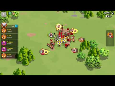 Test Charles Martel + Spicio (All max skill) full infantry