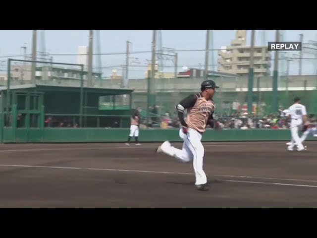 【ファーム】ファイターズ・森本 支配下再登録へアピールの2ランホームラン!! 2019/3/27 M-F(ファーム)