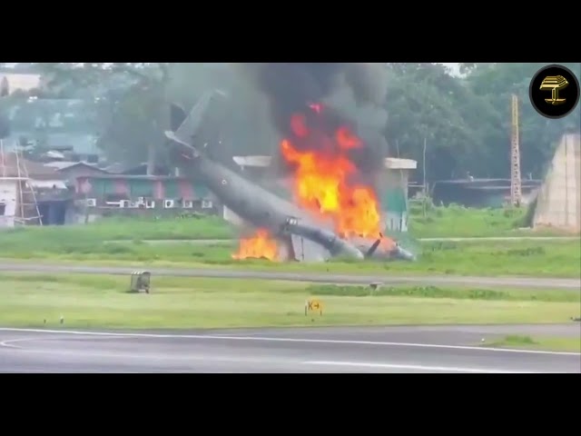 Un avión de la Fuerza Aérea India se estrella al aterrizar