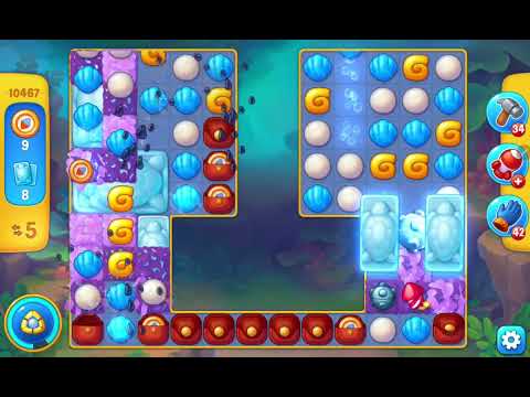 Fishdom Easy Level 10467 (with ingame lightning booster) @choraelmin