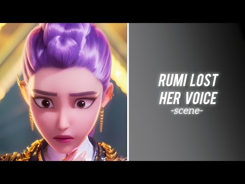 Rumi loses her voice while rehearsing to perform "GOLDEN" scene FHD | Kpop Demon Hunters 
