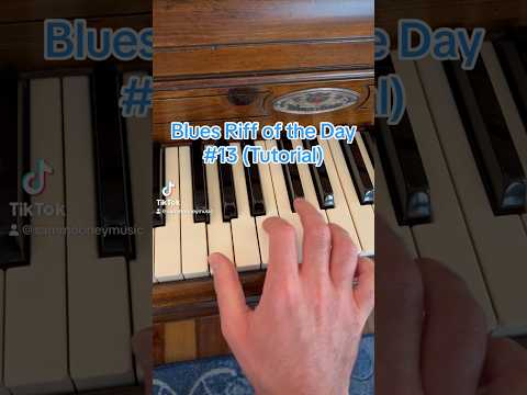 An easy blues riff you can learn today! #blues #bluespiano #bluestutorial #pianotutorial #bluesriff