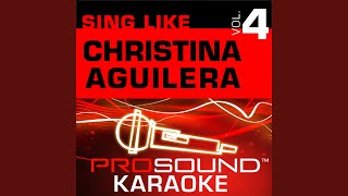 Si No Te Hubiera Conocido (Karaoke Instrumental Track) (In the Style of Christina Aguilera)