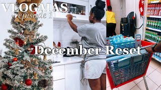 DECEMBER RESET || Putting Up My Christmas Tree, Grocery Shopping, Cleaning || NAAKU ALLOTEY