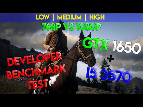 Red Dead Redemption 2 | 768p vs 1080p | GTX 1650 | I5 3570 | All Settings | Developer Benchmark Test