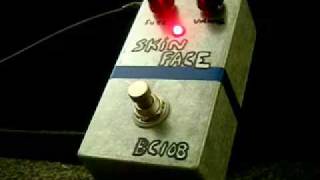 The SkinKontrol SkinFace BC108 Fuzz pedal True Bypass