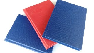Book Binding | How To Bind A Book At Home | DIY Pocket Notebook Binding At Home | Rexine Binding